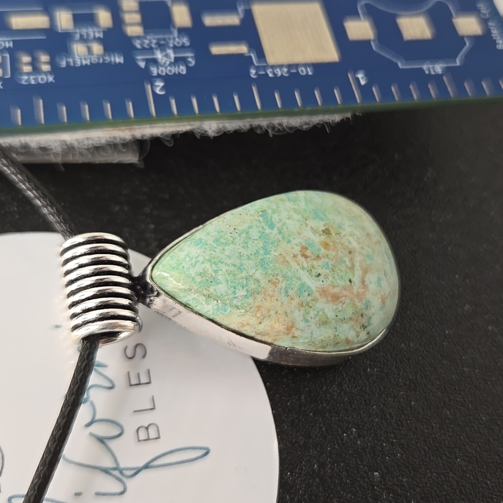 Peruvian Turquoise pendant #393 NWOT - Picture 3 of 4